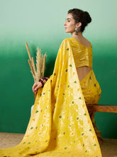 Womens Fashion Ethnic Yellow Color Sarees-MLSHWSA1379YLW0ONE